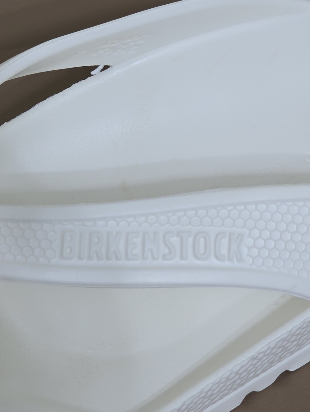 Birkenstock Honolulu Eva Flip Flops Women 38 EU/7 US Sandals Rubber White Beach - Picture 8 of 8